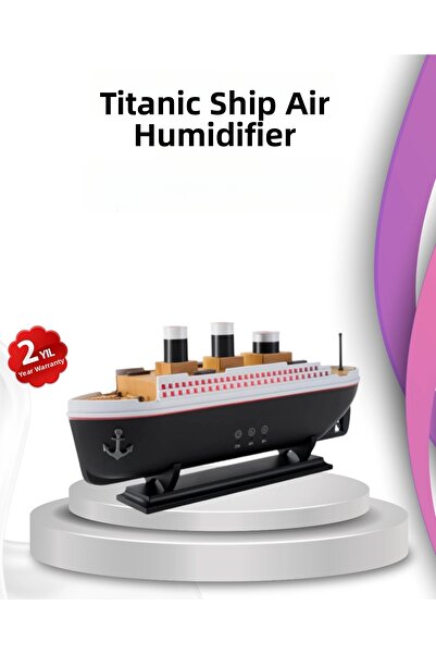 Epilons Ultra Quiet Titanic Ship Aroma Diffuser Room Humidifier with Led Lights