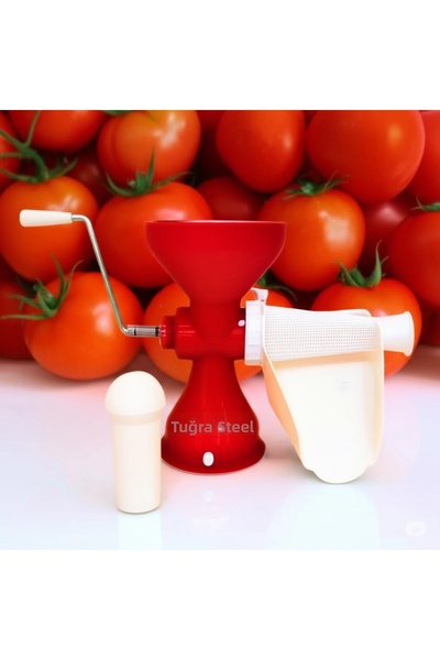 AL - KAR TİCARET Tuğra Plastic Handheld Pepper, Tomato Puree and Paste Machin...