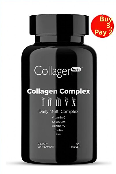 Collagen Forte Platinum مركب الكولاجين 5 أنواع - البيوتين والزنك والسيلينيوم ...