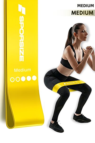 Sporsize Bandă de rezistență 100% latex – Sport acasă Pilates Fitness – Bandă...