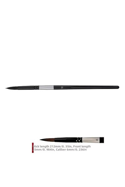 Sanathobi فرشاة شعر السنجاب الاحترافية رقم: 10-فرشاة الكتابة، رسم التفاصيل، ا...