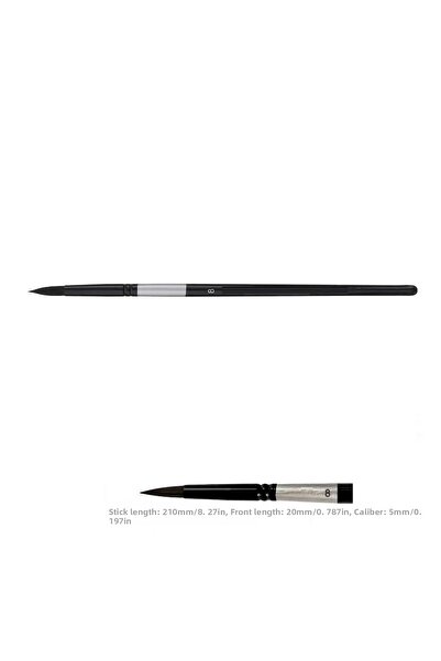 Sanathobi فرشاة شعر السنجاب الاحترافية رقم: 8-فرشاة الكتابة، رسم التفاصيل، ال...