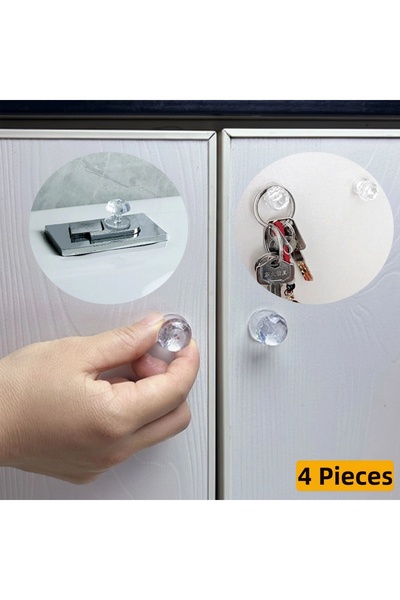 My Reality Fashion 4 bucăți de butoane adezive multifuncționale cu design cri...