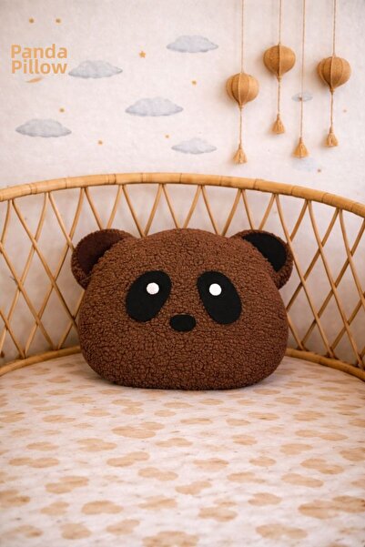 Cherry Bloom Cotton Teddy Panda Sleeping Companion Pillow Bohemian Children's...