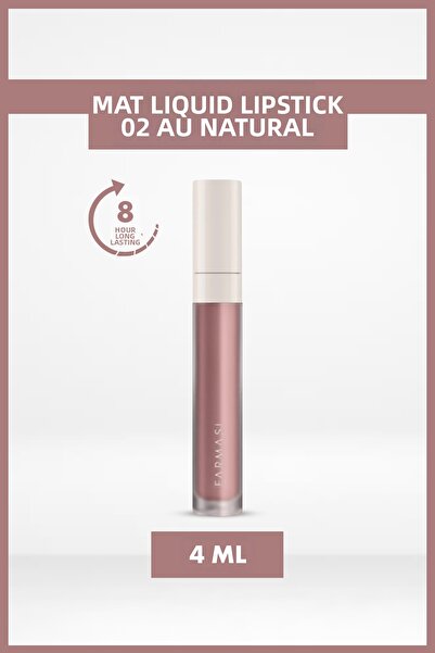 Farmasi أحمر شفاه سائل غير لامع ذو ملمس مخملي يدوم طويلاً |   02 أو ناتشورال
