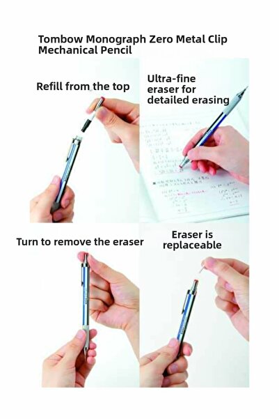 Tombow قلم رصاص ميكانيكي مونو جرافت زيرو 0.5 ملم وردي