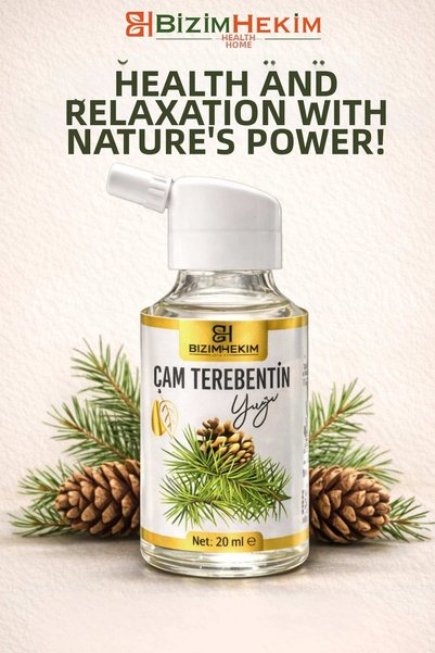 BİZİMHEKİM ŞİFA EVİ Bizimhekim Pine Turpentine Oil 20 ml Hair & Skin Care Oil