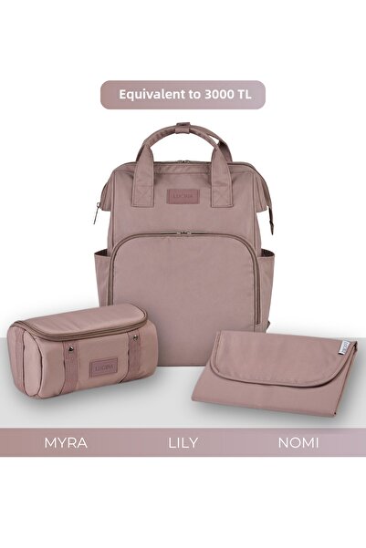 Lucina مجموعة العناية بالطفل من ليلي: حقيبة العناية الحرارية، منظم ميرا ووساد...