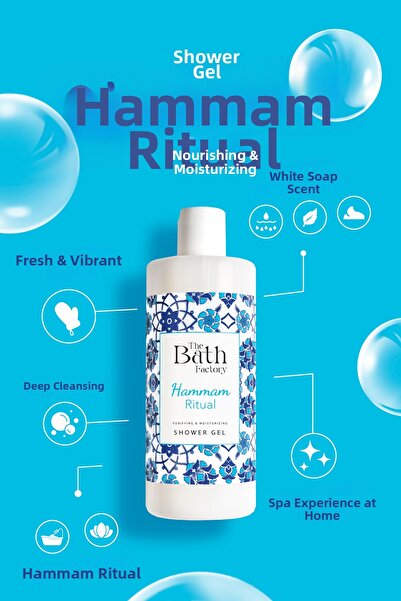 THE BATH FACTORY جل الاستحمام المرطب والمغذي بتركيبة الحمام 400 مل
