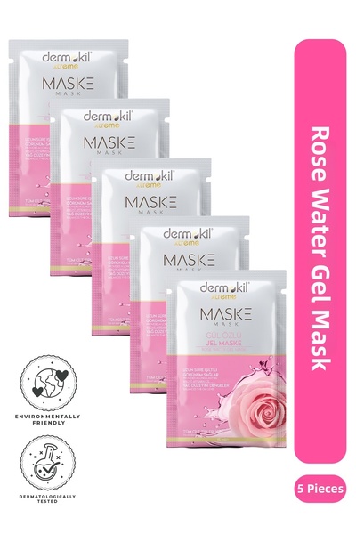 Dermokil Brightening Rose Essence Gel Mask 15 ml X 5 Pieces