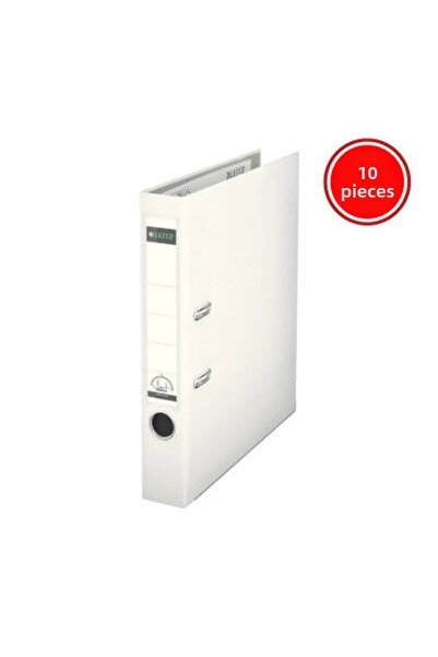 Leitz 180 °   Office Folder, 10 Pieces, Plastic, Narrow, A4 Size, White