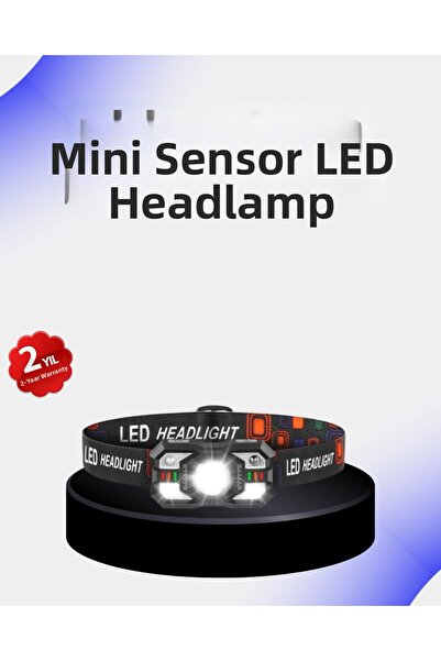 Twin Store Mey Import ®   Sensor Led Head Flashlight Adjustable for Camping H...