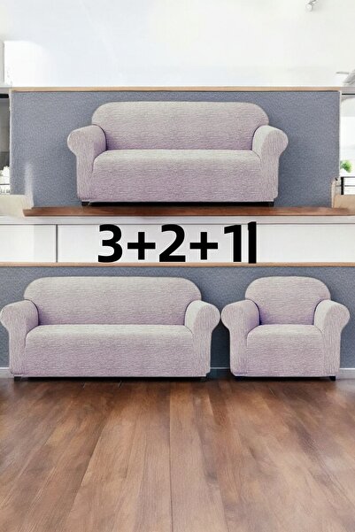 EJMEL Ejmel3+2+1 Jacquard Rod Pattern Elastic Sofa Cover Sofa Bed Seat Cover ...