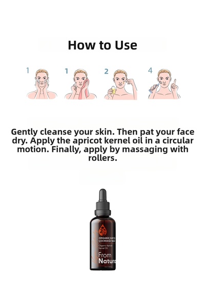 From Natura Organic Apricot Kernel Oil 30 ml
