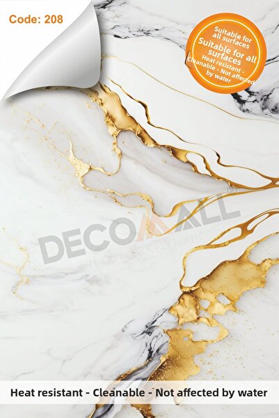 DECOMALL Водоустойчива 60 x 100 cm кухня баня под мрамор мебели плочки лепило...