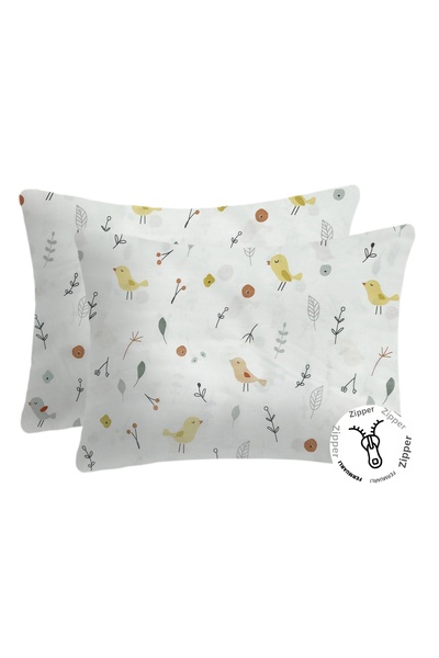 liefhome 100% Cotton Zippered Baby Pillow Case| 35x45 (2 Pieces)