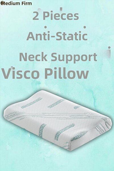 Pillow Market Μαξιλάρι στήριξης λαιμού Visco μονής όψης - Visco για ισοπέδωση...