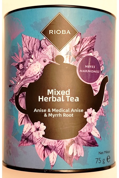 Rioba Harmony of Breathing - Mixed Herbal Tea Anise and Medicinal Mint and Li...