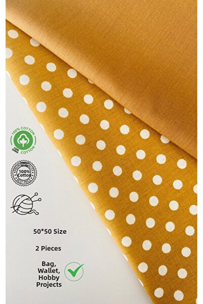 seyranat Чанта, портмоне, хоби проекти: 2 парчета кафява памучна тъкан с каре...