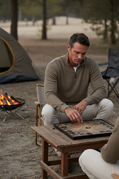 Buratti Pamuklu Regular Fit Yarım Fermuarlı Dik Yaka Sweat Erkek SWEAT 5905716