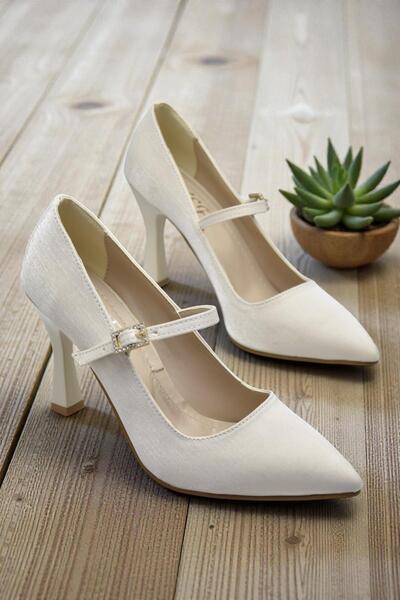 ISPARTALILAR 801 Women's High Heel Shoes 9 cm Goblet Heel Evening Dress Weddi...