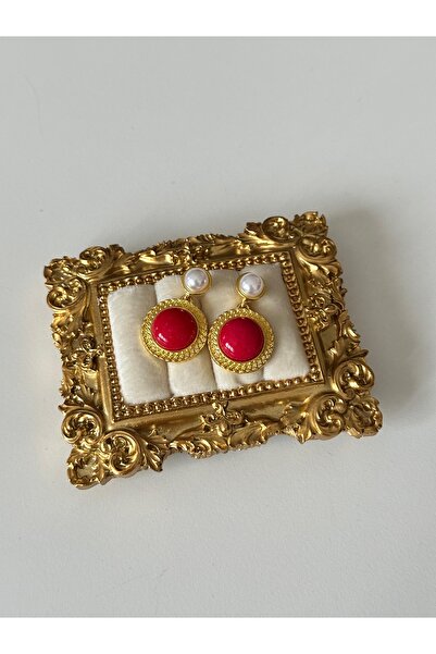 Charmist أقراط عتيقة بتفاصيل اللؤلؤ