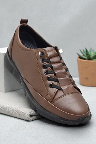 ISPARTALILAR 605 Full Orthopedic Poly Light Sole Daily Genuine Leather Women'...