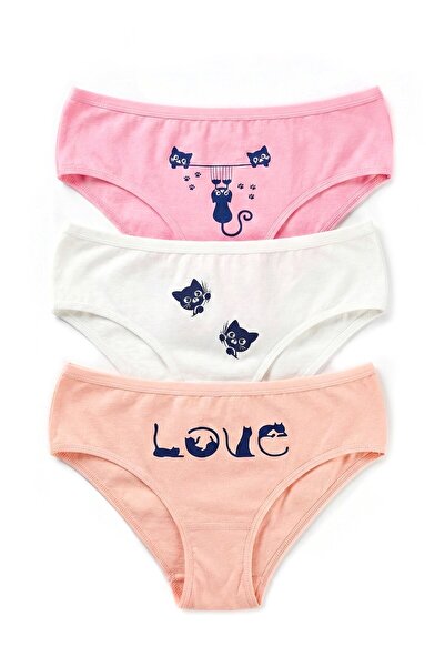 Öts Chiloți pentru fete, 3 piese, imprimați (96% bumbac - 4% elastan)