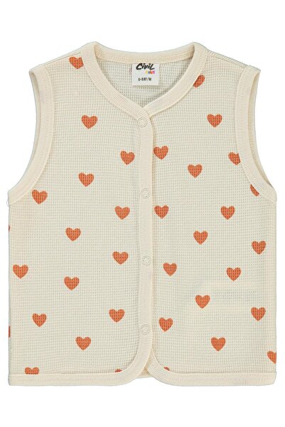 Civil Baby سترة على شكل قلب على شكل زرافة من عمر 6 إلى 18 شهرًا - لون الفيل 9...