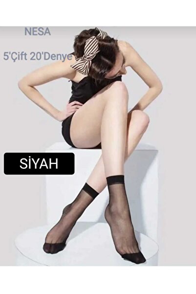 NESA 5' Double Women Socket 20' Pantyhose Socks Ciorapi de damă din tul -500 ...