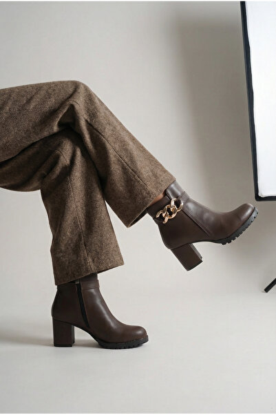 Brielfy Winter's Approach Cizme de toamnă pentru femei, cu fermoar, cu toc, c...