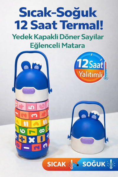 CNSZ زجاجة مياه تحب الرياضيات - تحافظ على درجة حرارة 12 ساعة، ساخنة أو باردة ...