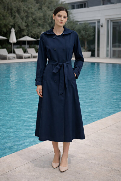 Kayra Μακρύ καμπαρντίνα με ζώνη