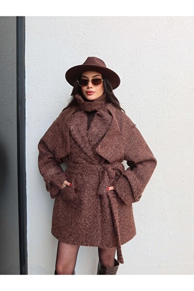 ESRAHELVACI Knitted Tied Coat