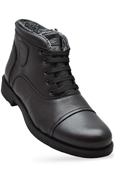 ISPARTALILAR TAB3407 İçi Kürklü Hakiki Deri Erkek Bot Ayakkabı Ortopedik Taba...