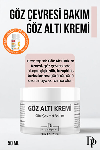 DREAMPARK Göz Altı Morlukları, Kırışıklık, Koyu Halka Ve Şişlik, Kafein Deste...