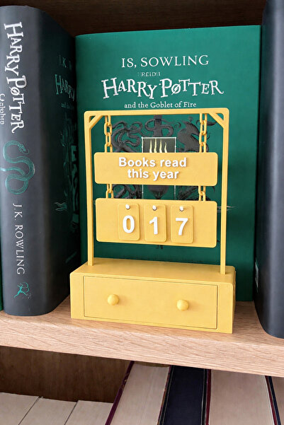 aysanova Book Reading Counter, Books I'Ve Read This Year Counter Stand, Book ...