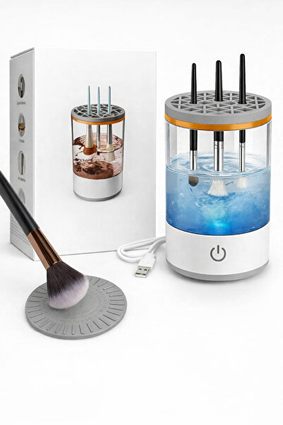 Generic Electric Makeup Brush Cleaner with Automatic & Manual Cleaning Modes