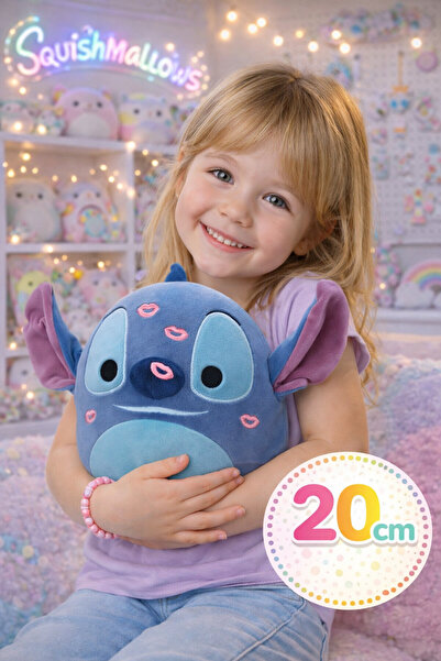 TOYFEST Squishmallows Disney Kadifemsi Yumuşak Peluş 20 cm SeriV - Stitch
