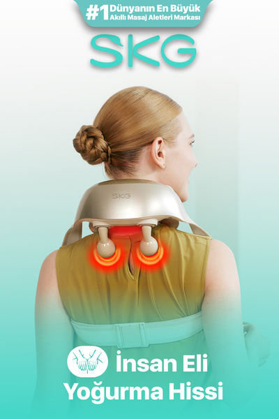 SKG H7 Ultra Boyun ve Omuz Masaj Aleti, Yoğurmalı, Shiatsu Masaj Terapisi, Fo...
