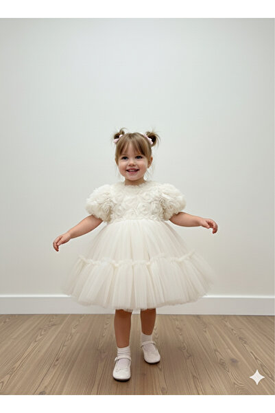 BİLGEN Style ROCHIE FATA BALON CU MANE SCURT DETAILAT CU COADA CU FIARNA ROCH...