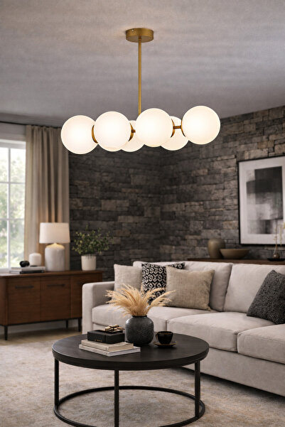 HubRom LEMA 3582-06-FRR Πολυέλαιος Αντίκα-Καφέ 85x60 cm 6xE27 Μέγιστο 60W