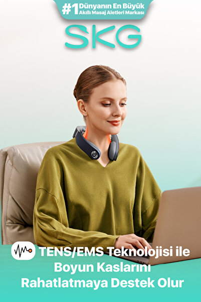 SKG G7 Pro Fold Tens-ems Akıllı Boyun Masaj Aleti/robotu, Mobil App, Isı Tera...