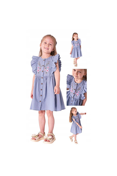 Mod Kids - Rochie pentru fete, Modă pentru copii, 122, Albastră, 7 ani