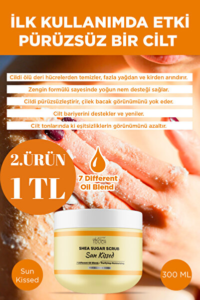 LAST TOUCH Body Scrub Besleyici, Nemlendirici ve Arındırıcı, Shea Şeker Scrub...