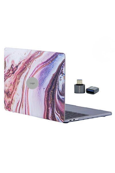 Mcstorey Macbook Air M1 Kılıf 13 Inç Mermer Glitter (TOUCHID'Lİ M1 AİR) A2337...