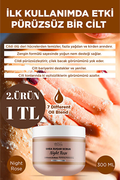 LAST TOUCH Body Scrub Besleyici, Nemlendirici ve Arındırıcı, Shea Şeker Scrub...
