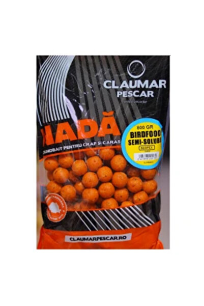 Claumar Pescar Boilies Claumar Birdfood cu căpșuni, 24 mm, 800 g
