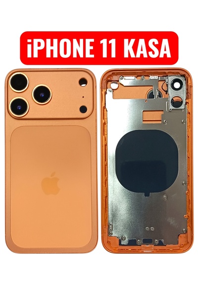 indirimplus iPhone 11 için 17 Pro Max Görünümlü Kasa 17 Pro Max Görünümlü Kasa