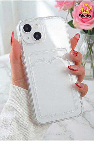 Fibaks İphone 13 Uyumlu Kılıf Kamera Koruma Ve Köşe Korumalı Arkası Kartlıklı...